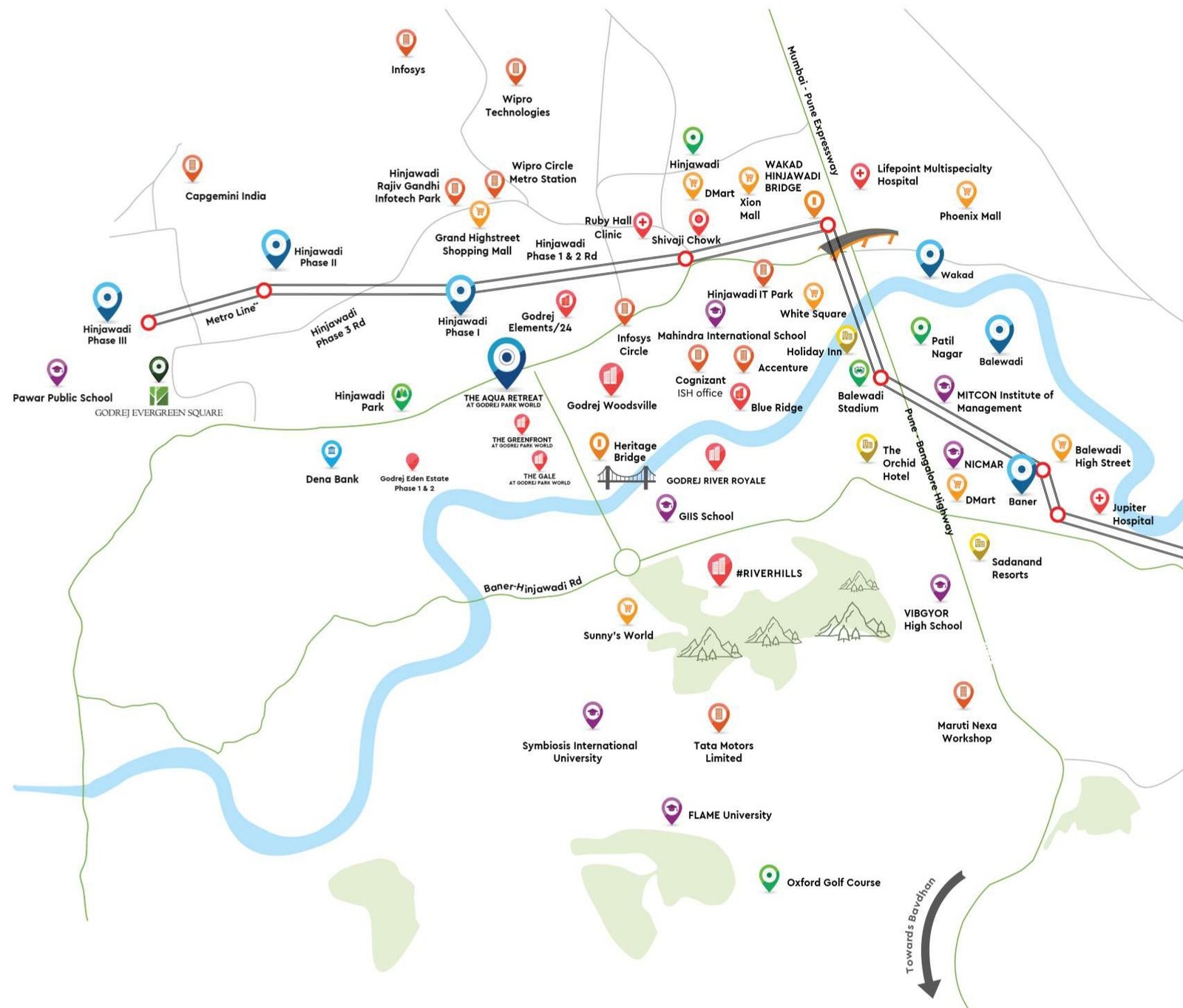 Godrej Hinjewadi location map